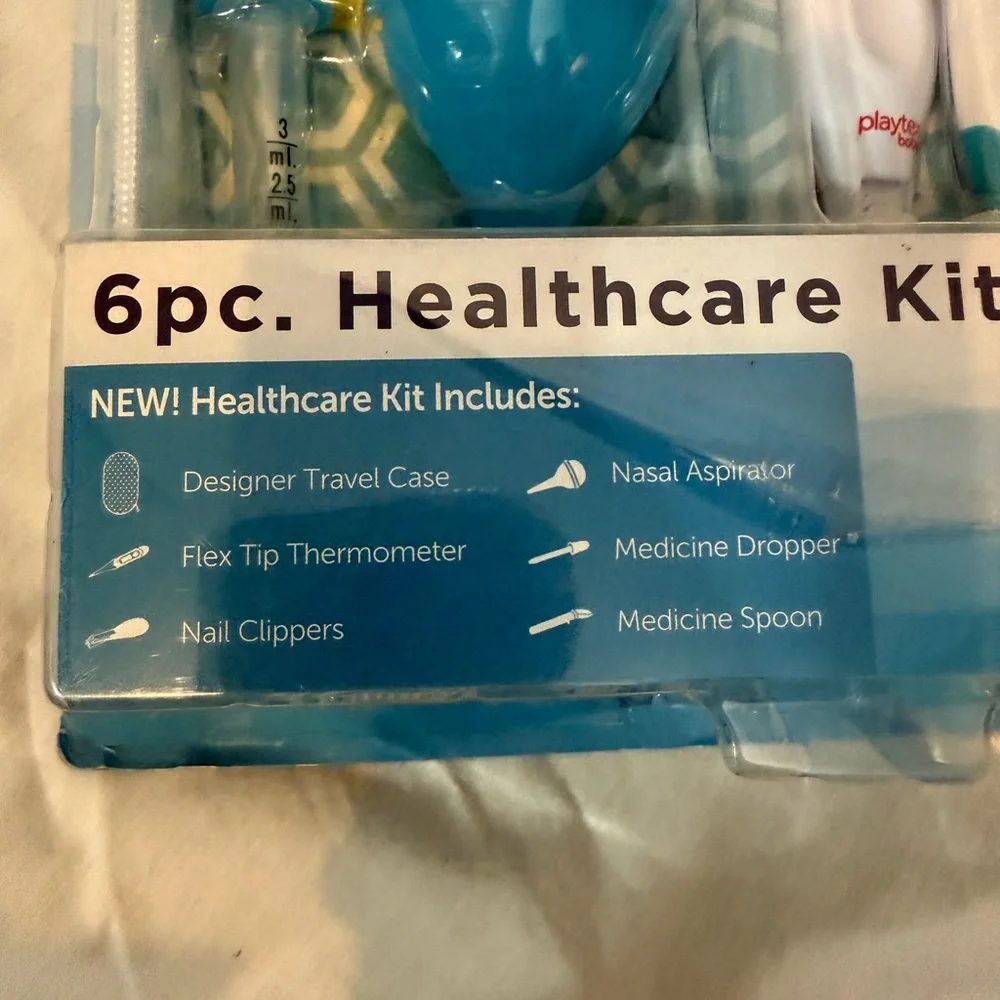 Playtex 6pc Healthcare and Grooming Kit - Blue and White
